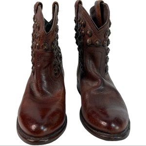 Frye Wyatt Disc Short Boots Studded